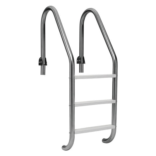 S.R. Smith 20" On Center In-Ground Snap-Lok 3-Tread Ladder With Hinged Snap-Lok For Auto Covers - Cycolac Treads | SLF-24E-3B