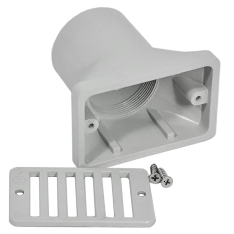 SOCKET GUTTER DECK DRAIN GRAY