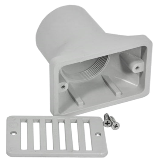 SOCKET GUTTER DECK DRAIN GRAY