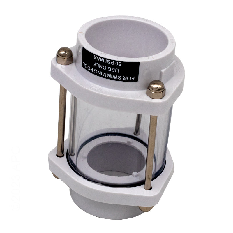 INLINE SIGHT GLASS HORIZONTAL ABS HAYWARD 1.5" SKT