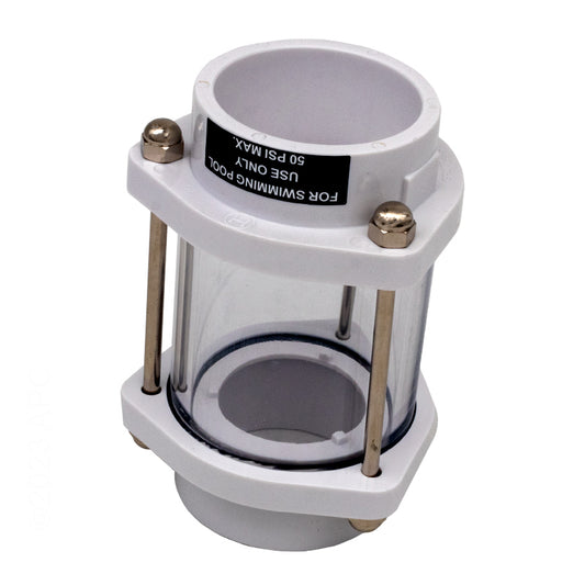 INLINE SIGHT GLASS HORIZONTAL ABS HAYWARD 1.5" SKT