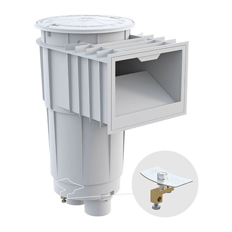Hayward SkimMaster 2" x 2.5" Gunite Skimmer, Dark Gray | SP1072S2DGR