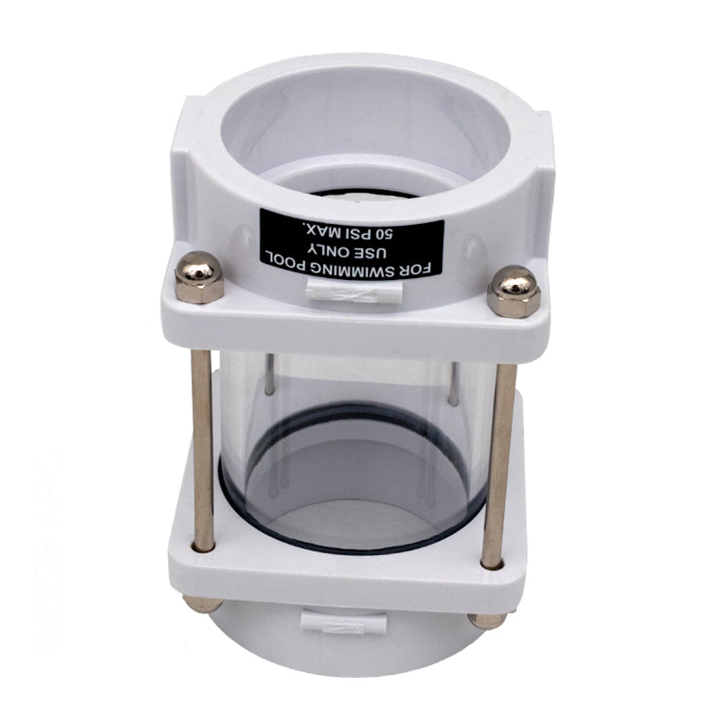 INLINE SIGHT GLASS HORIZONTAL ABS HAYWARD 2" SKT