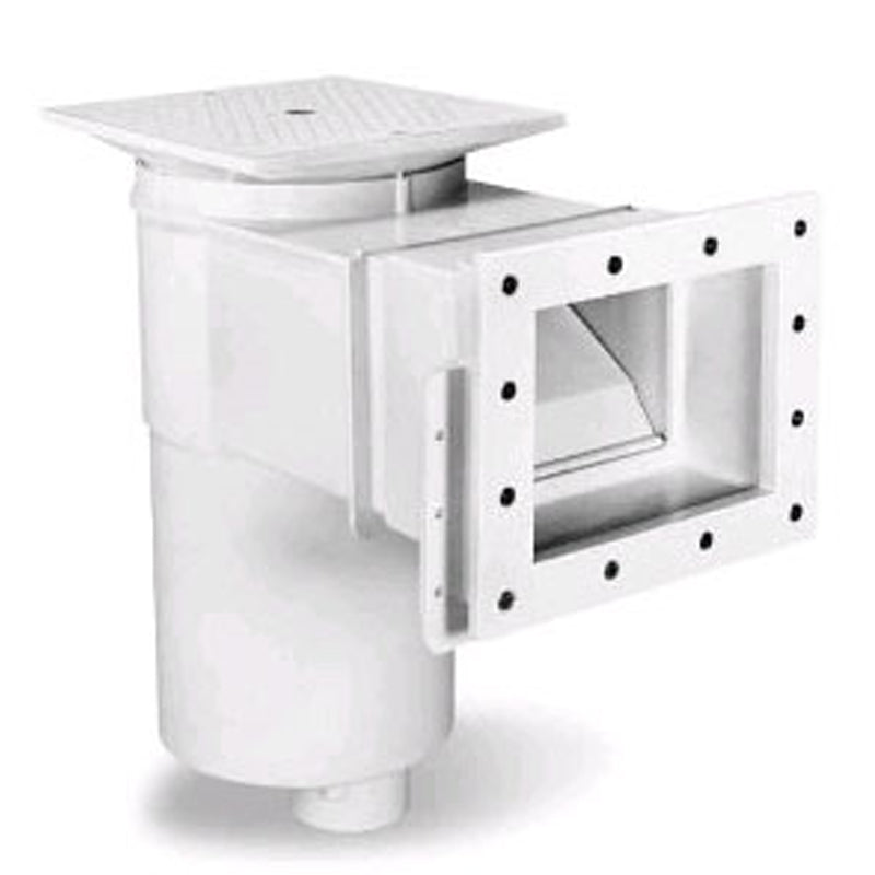 AUTO SKIM IG SKIMMER VINYL FIBERGLASS WHITE HAYWARD 1.5" FPT OUTSIDE MOUNT SQUARE LID