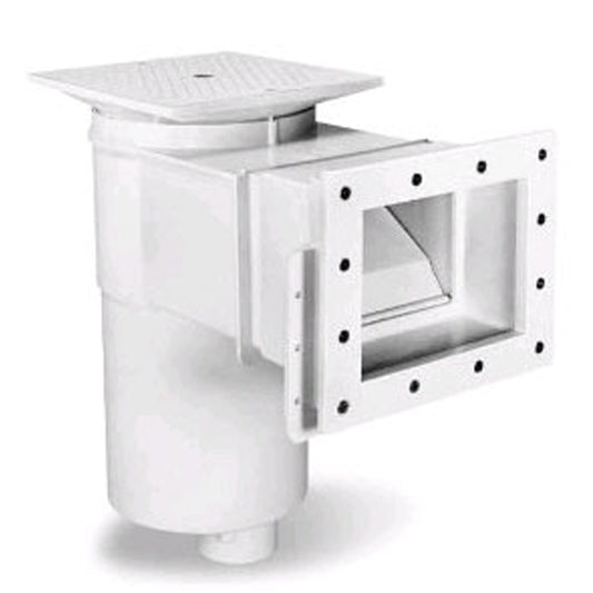 AUTO SKIM IG SKIMMER VINYL FIBERGLASS WHITE HAYWARD 1.5" FPT OUTSIDE MOUNT SQUARE LID