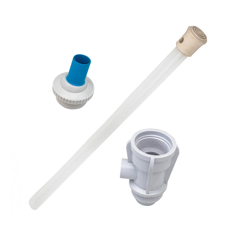 JET AIR HYDROTHERAPY FITTING HAYWARD WITH 18" AIR TUBE 1.5" MPT x 1.5" FPT