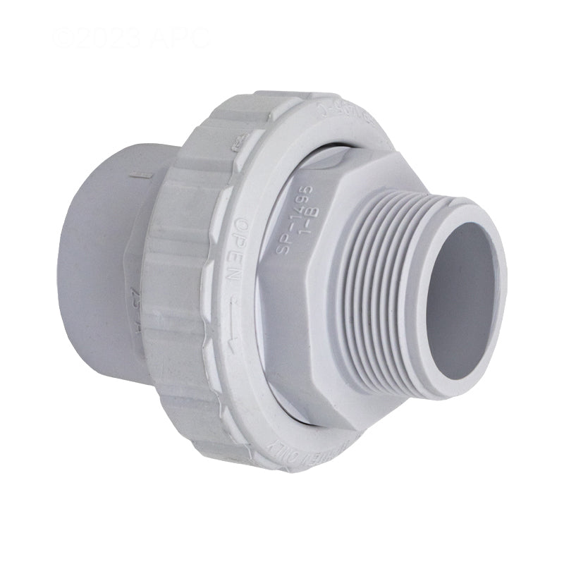 FLUSH UNION 1.5" MPT X 1.5" SKT OR 2" SPIGOT