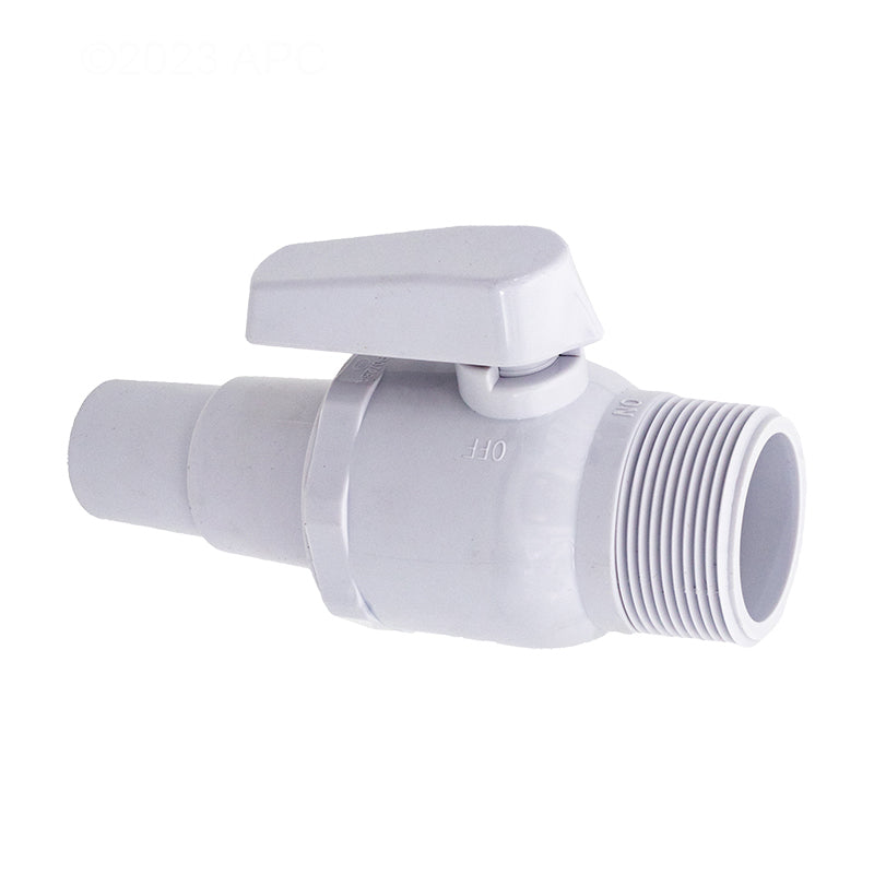 2 WAY BALL VALVE 1.5" MPT X 1.5/1.25" HOSE ADAPTER