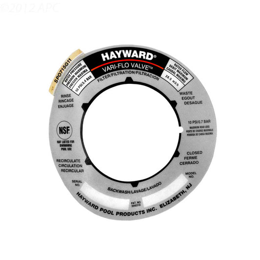 Hayward Label Plate | SPX0715G