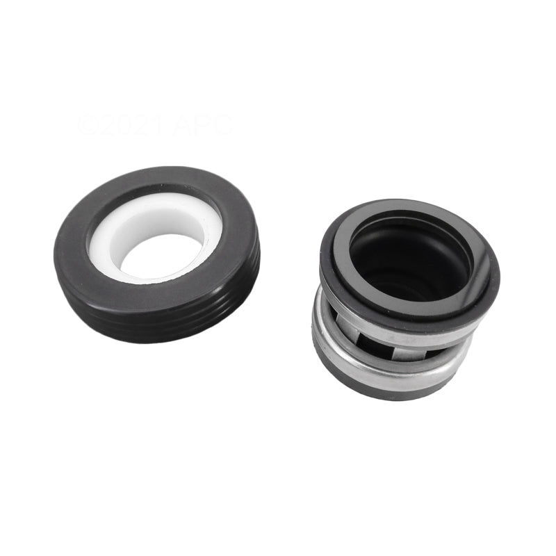 Two Hayward TriStar Viton Seal Assembly (SPX4000SAV) components by HAYWARD, featuring black outer rings and white/metal inner parts, are displayed on a white background.