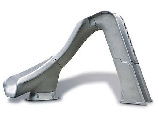 SR Smith Typhoon Pool Slide, Left Turn, Gray | 670-209-58224