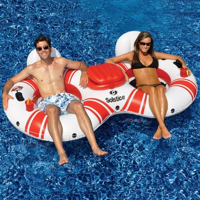 Swimline Super Chill River Tube Double w/ Cooler | 17002