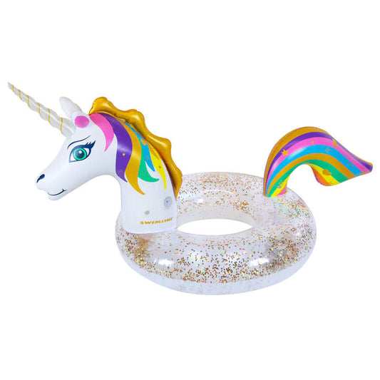 Swimline 68"/36.5"/26" Led Unicorn Glitter Ring | 90387