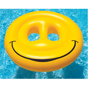 Swimline 72" Smiley Face Fun Island Pool Lounger | 9053