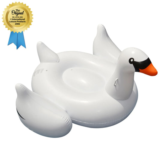 Swimline Original Giant Swan Ride-On Pool Float | 90621