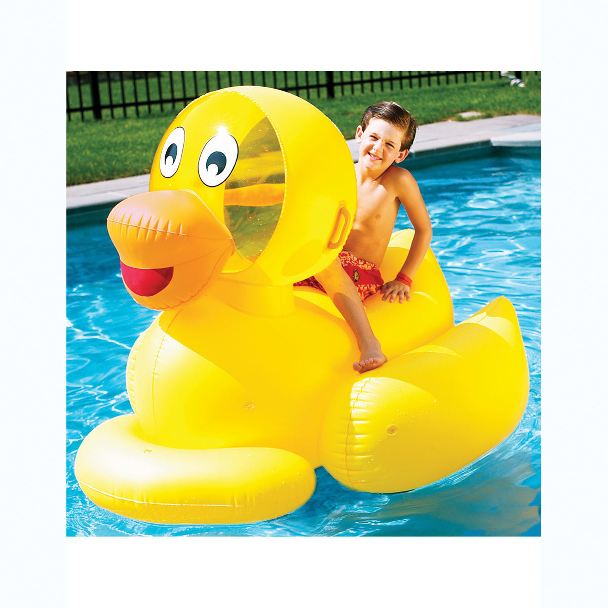 Swimline 60" Giant Ducky Inflatable Ride-On Pool Float | 9062