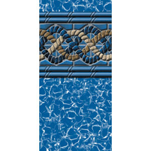 Swimline 12' x 17' Oval Mystri Gold Unibead A/G Liner, 52" Wall | LI121752MGU