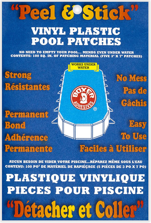 Boxer Adhesives Vinyl Pool Patch | 10