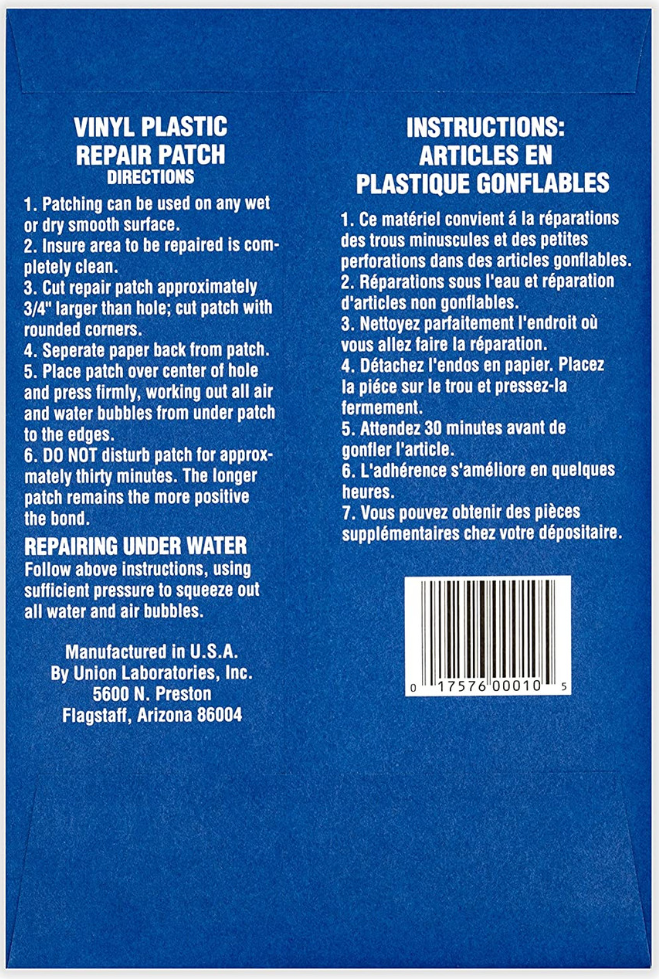 Boxer Adhesives Vinyl Pool Patch | 10