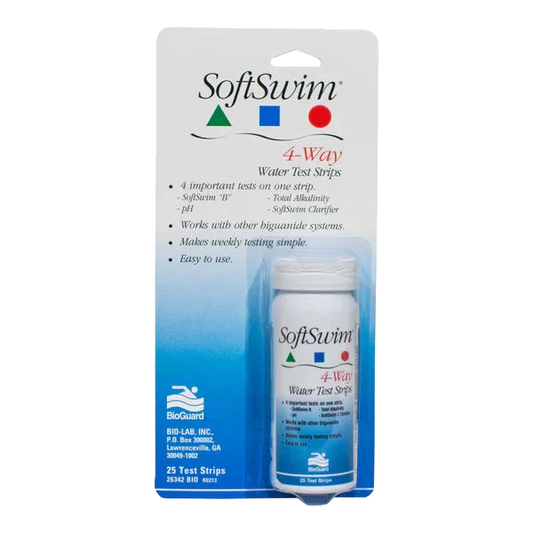 BioGuard SoftSwim 4-Way Water Test Strips