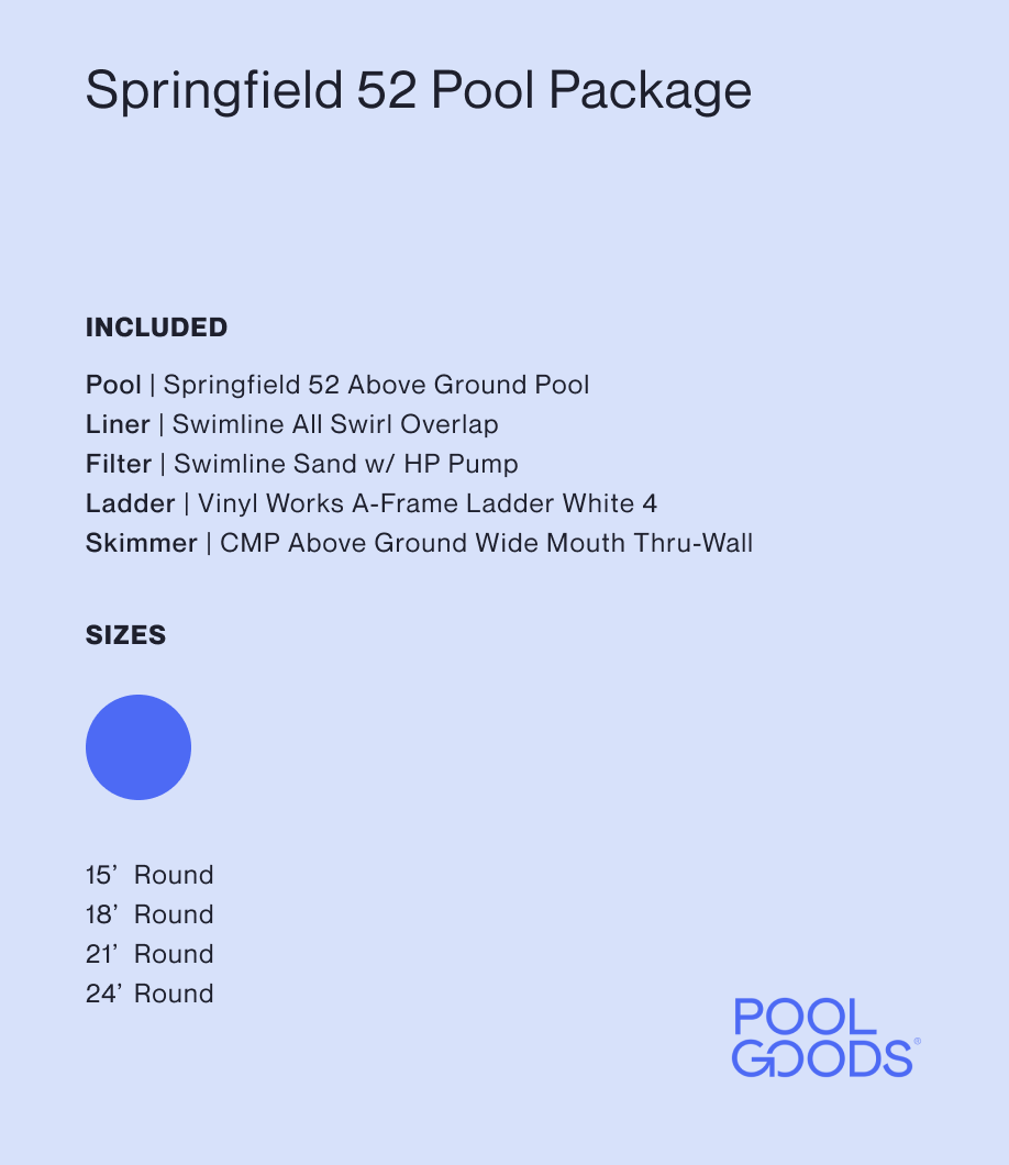 Springfield  52 - Pool Package - HS2452SEA