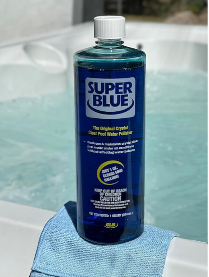 GLB Super Blue Concentrated Water Clarifier, 32 oz Bottle 12/Case | 71205