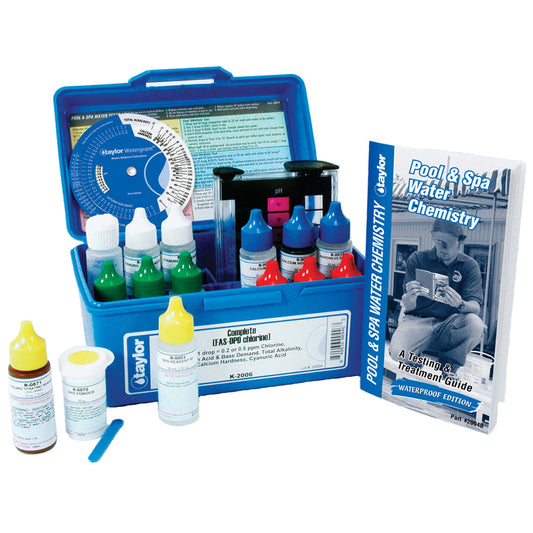 Taylor Complete FAS-DPD Chlorine Test Kit, .75 oz, 6/Pack | K-2006-6