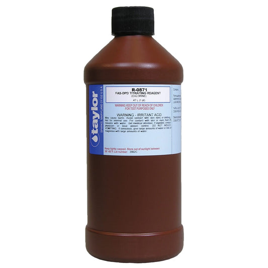 Taylor FAS-DPD Titrating Reagent for Chlorine, 16 oz | R-0871-E