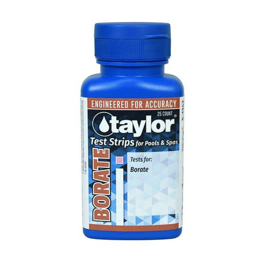 Taylor S-1342 Borate TestStrip (25 Strips/Bottle) 9/Case | S-1342-9