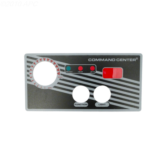 LABEL FOR 2 BUTTON TOPSIDE CONTROL WITH DISPLAY TECMARK