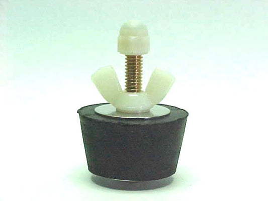 Winter Rubber Blow Through Plug #8 w/ Nylon Wing Nut for 1-1/2" Pipe