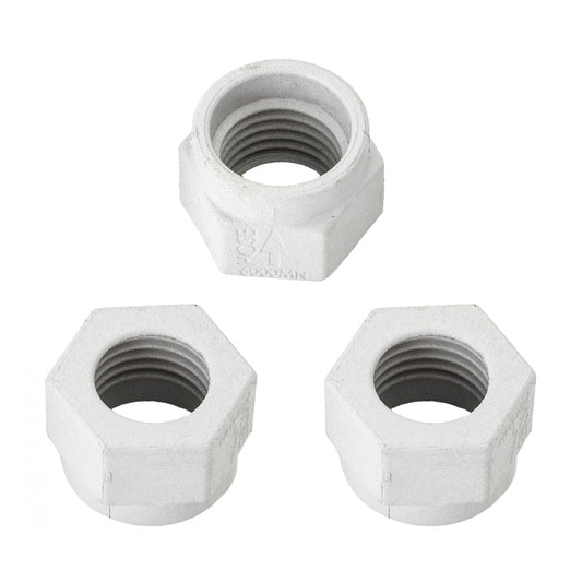MENDER NUT KIT WHITE 3/SET