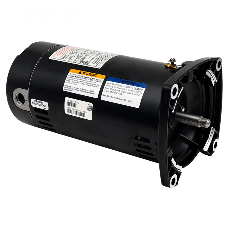 Century Pool Pump Motor Square Flange 1HP 1-Speed 115/230V 48Y Frame | USQ1102
