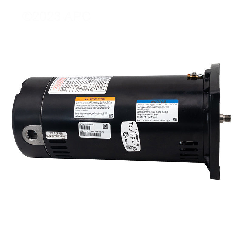 Century Pool Pump Motor, Square Flange, 1.5HP 48Y | USQ1152