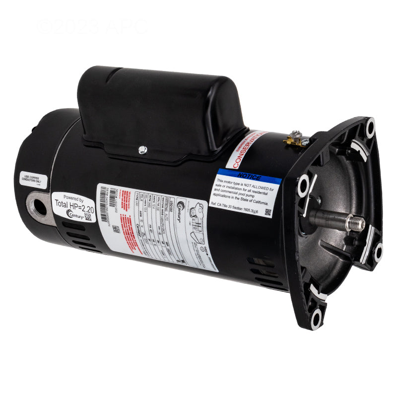 Century Pool Pump Motor, Square Flange, 2HP 48Y | USQ1202