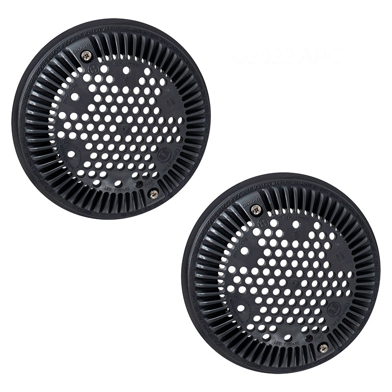 FRAME GRATE 7 7/8" DIAMETER DARK GRAY CONCRETE