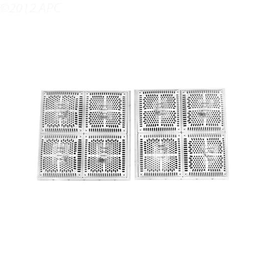 Hayward 18" x 18" High Flow Grate w/ Inner & Outer Frame, 2/Pack | WG1033HF2PAK2
