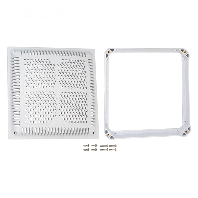 Hayward 12" x 12" High Flow Grate w/ Inner Frame | WGX1032BHF2