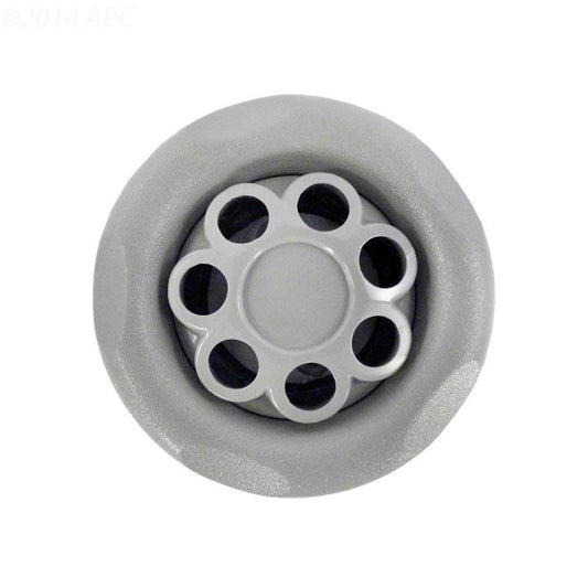 5-Scallop Massage Thread In Power Storm Gunite Jet Internals Gray