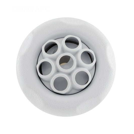 5-Scallop Massage Thread In Poly Storm Gunite Jet Internals White