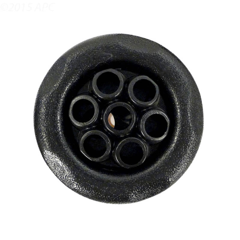 5-Scallop Massage Thread In Poly Storm Gunite Jet Internals Black