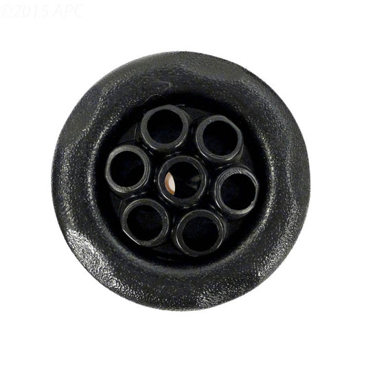 5-Scallop Massage Thread In Poly Storm Gunite Jet Internals Black