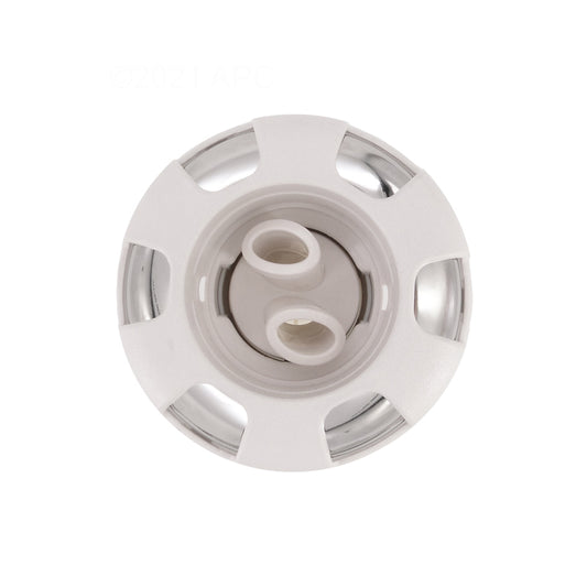 3 5/8IN. TWIN ROTO POLY STORM THREAD IN JETS 5 SCALLOP PLASTIC / STAINLESS STEEL