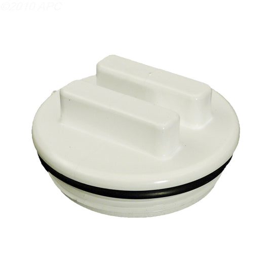 2" PLUG W/O-RING (WHITE)