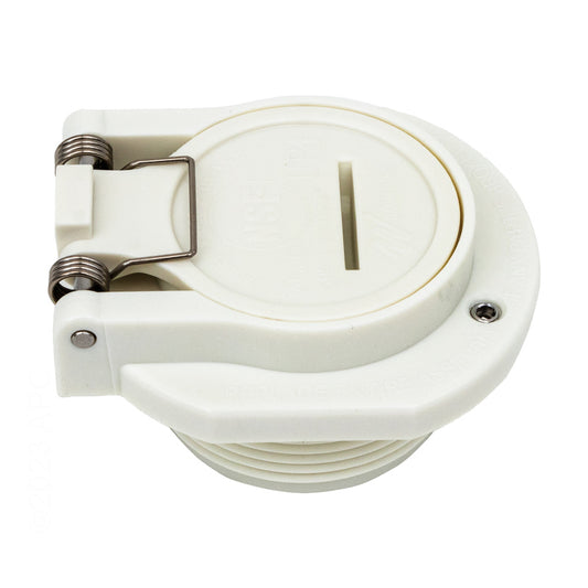VAC LOCK 1-1/2" MPT WHITE