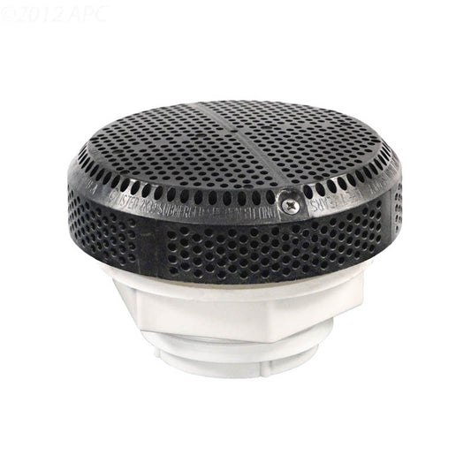VGB SUPER HI-FLO SUCTION ASSY DARK GRAY HEX NUT 2"SKT 3.25" MOUNTING HOLE