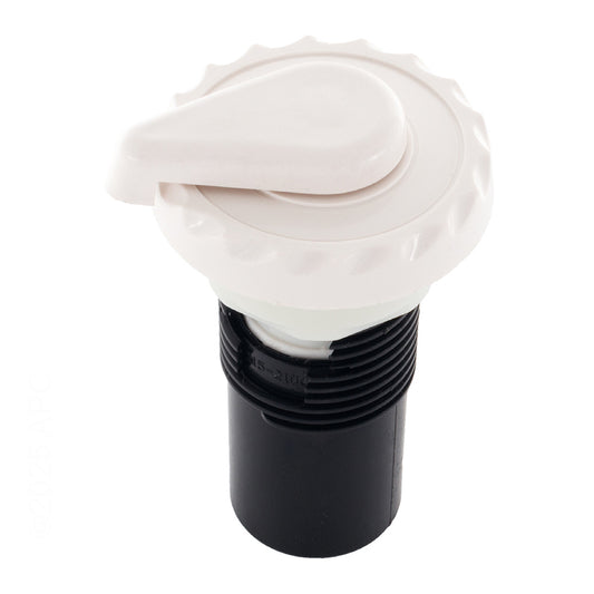AIR CONTROL 1" F.A.S TOP ACCESS SCALLOPED TEARDROP HANDLE WHITE WATERWAY