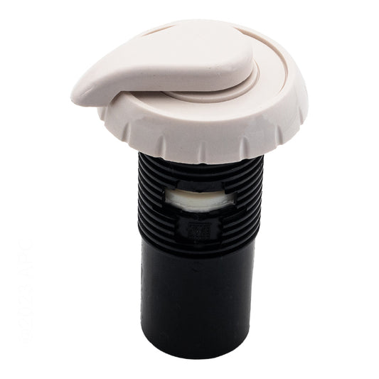 AIR CONTROL 1" F.A.S TOP ACCESS NOTCHED TEARDROP HANDLE WHITE WATERWAY