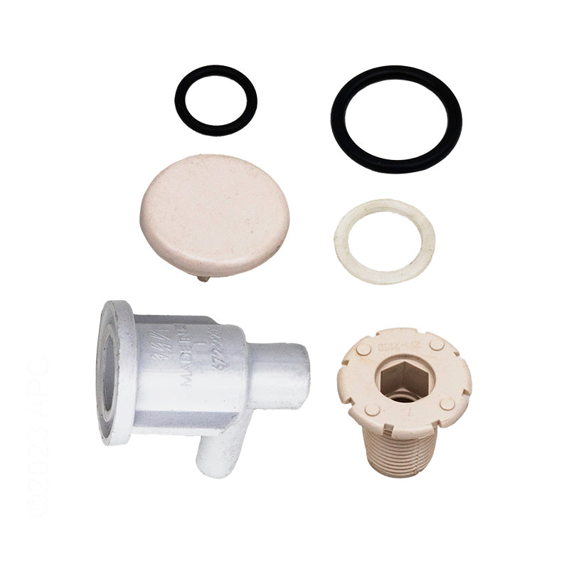 AIR INJECTOR, 3/8"BARB BODY - WHITE