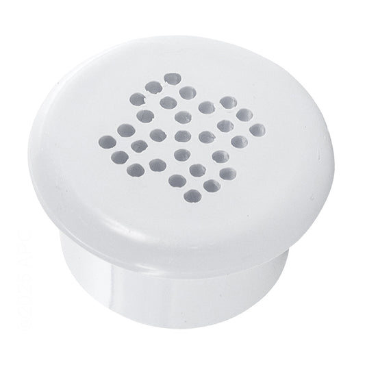 GUNITE AIR INJECTOR FLOOR CAP WATERWAY ACCESSORIES WHITE FITS INSIDE 1.5" PIPE